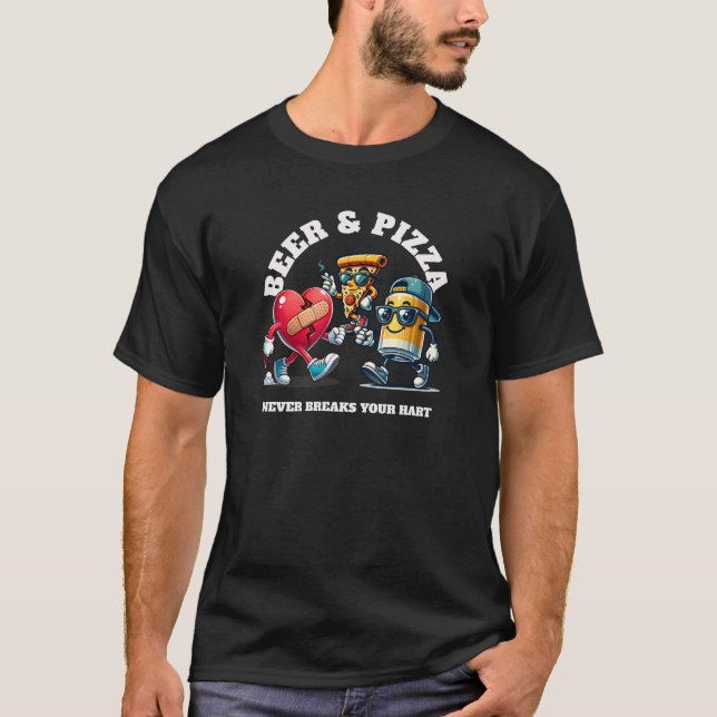 T-SHIRT BEER ET PIZZA (Devant)