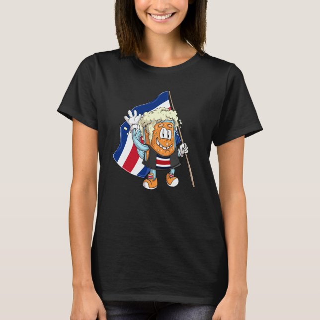 T-shirt Beer fan of Costa Rica (Devant)