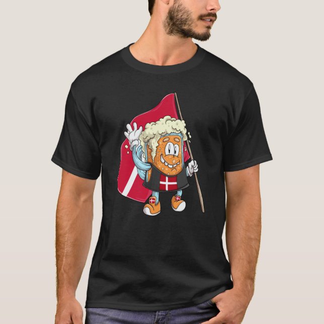 T-shirt Beer fan of Denmark (Devant)
