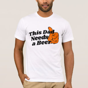 T-shirt Beer Lover Papa Design Tee, Drôle Besoin d'Humour 