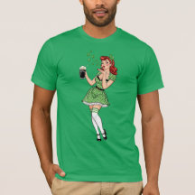 Beer Loving Irish Pin Up
