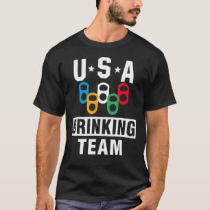 T-shirt Beer Party de l'équipe de boisson des États-Unis