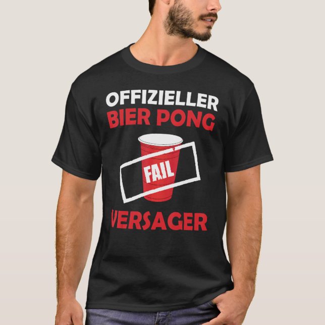 T-shirt Beer Pong Beer Beer Pong Hommes Beer Pong (Devant)
