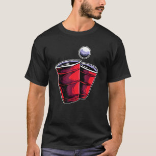 T-shirt Beer Pong Beirut Boire Jeu Ping Pong Ball Bière