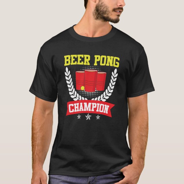 T-shirt Beer Pong Champion Beer Pong Party Beer Pong 1 (Devant)