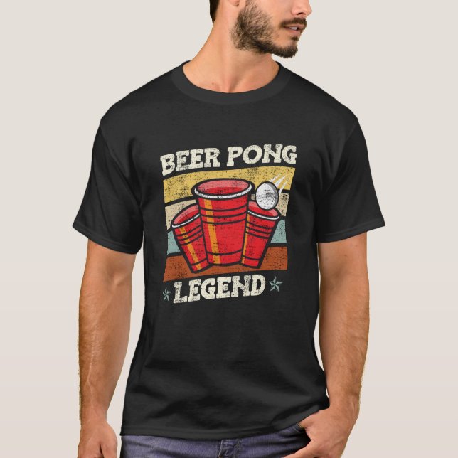 T-shirt Beer Pong Legend Beer Pong Party Beer Pong  3 (Devant)