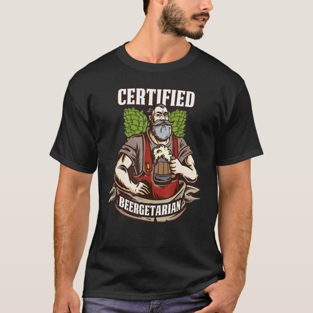 T-shirt Beergetarian Craft beer (Devant)