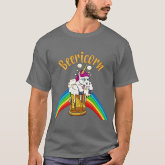 T-shirt Beericorn Funny Beer Drinking Unicorn retro