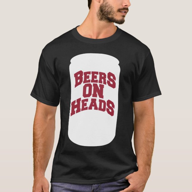T-shirt Beers on Heads Arkansas Bases Loaded (Devant)