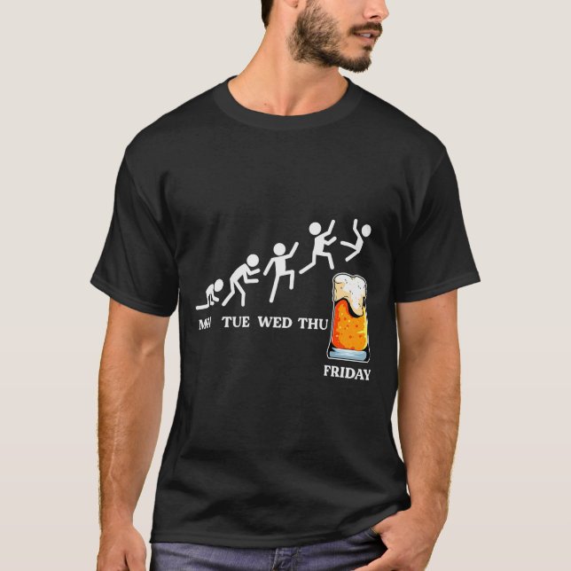 T-shirt Beervolution Semaine de l'évolution de la bière ve (Devant)