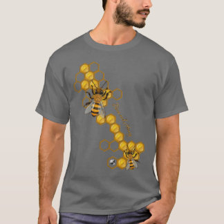 T-shirt Bees and Honey avec des abeilles et des nids de mi