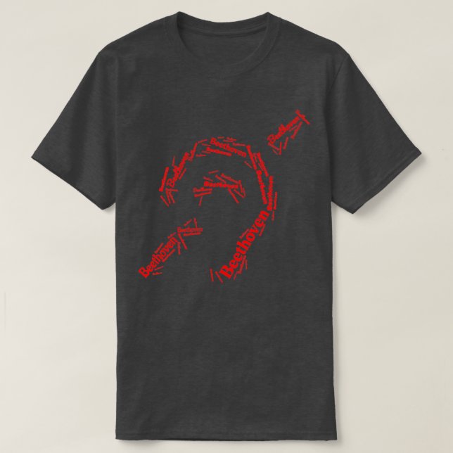 T-shirt Beethoven sourd (Design devant)