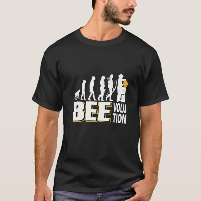 T-shirt Beevolution Une Évolution Magnifique D'Un Préposé  (Devant)