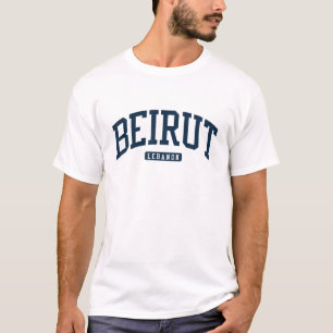 T-shirt Beirut Lebanon College University Style Navy