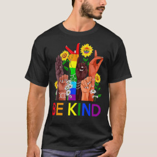 T-shirt Bekind Lgbtq Blm Égalité Droits de l'Homme Lutte C