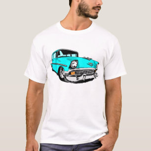 T-shirt Bel Air 1956 dans bleu-clair