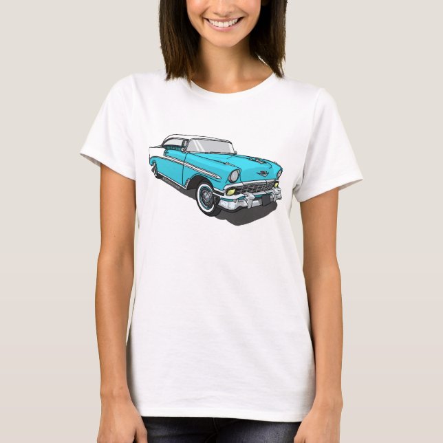 T-shirt Bel Air de Chevy - bleu (Devant)