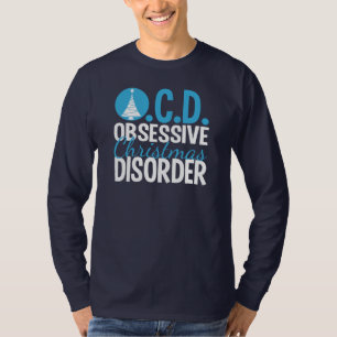 T-shirt Bel arbre de Noël bleu drôle