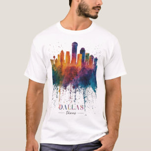 T-shirt Bel Hommage Coloré à Dallas Texas