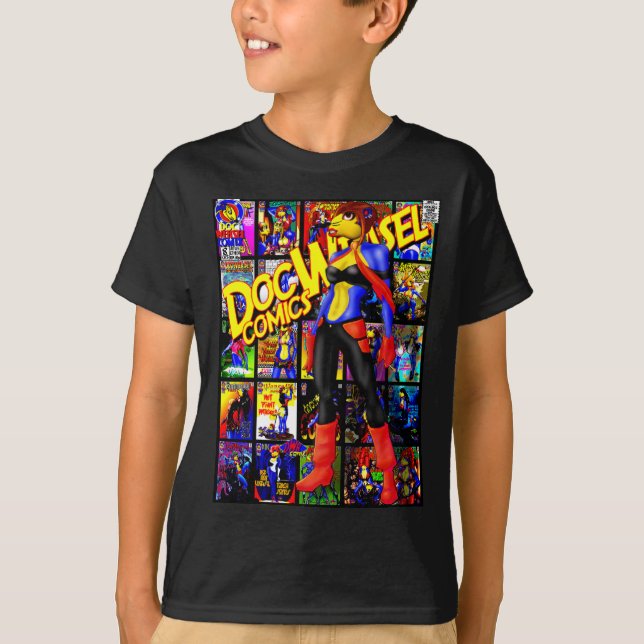 T-shirt Belette de comix de DWB (Devant)