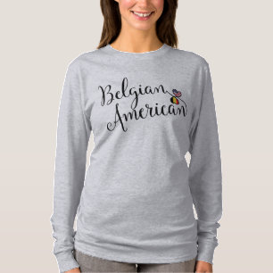 T-shirt Belge Américain Entwinted Hearts Tee - shirt