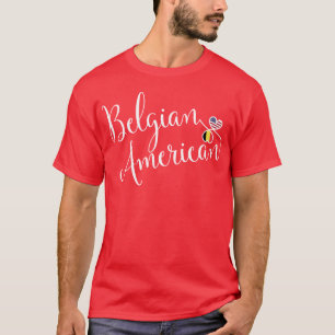 T-shirt Belge Américain Entwinted Hearts Tee - shirt