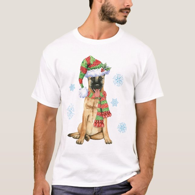 T-shirt Belge heureux Malinois de Howlidays (Devant)