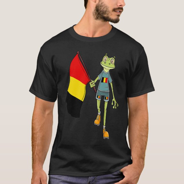 T-shirt Belgian Fan Frog (Devant)