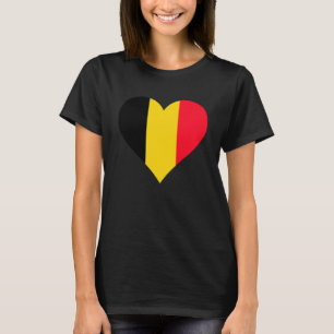 T-shirt Belgique Drapeau Coeur Belgique Cadeaux Aimer Belg