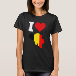 T-shirt Belgique Drapeau pour Belgique J'aime Belgique