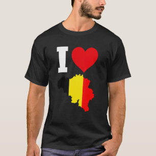 T-shirt Belgique Drapeau pour Belgique J'aime Belgique