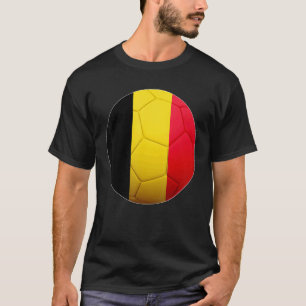 T-shirt Belgique Football National Ball Belgique Drapeau F