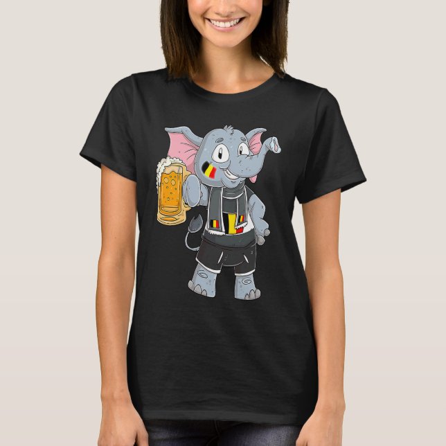 T-shirt Belgium fan elephant (Devant)