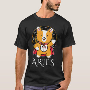 T-shirt Bélier Zodiaque Hommes Noir