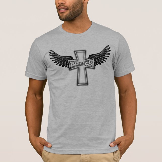 T-shirt Believe (BlackGlow) (Devant)