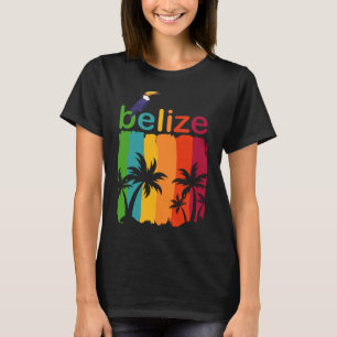 T-shirt Belize Travel Poster T-Shrit, Travel Cruise Retro 