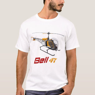 T-shirt Bell 47 hélicoptère, bell 47g, vol intérieur bell