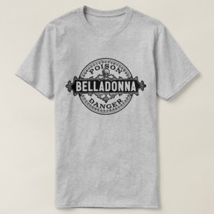 T-shirt Belladonna Vintage Style Poison Étiquette