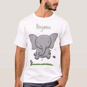 T-shirt Belle adorable dessin d'éléphant bébé