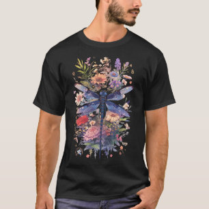 T-shirt Belle Aquarelle Dragonfly Art Insect Lover Ea