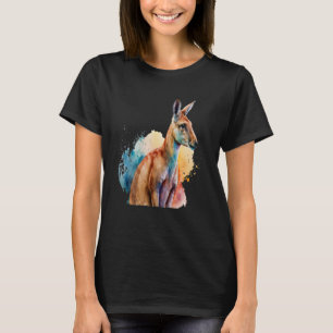 T-shirt Belle aquarelle Kangaroo Portrait