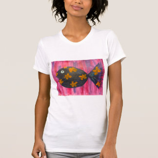 T-shirt Belle baignade dans le poisson rose
