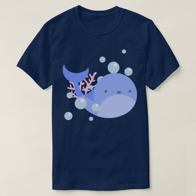 T-shirt Belle baleine dans le design marin (Design devant)
