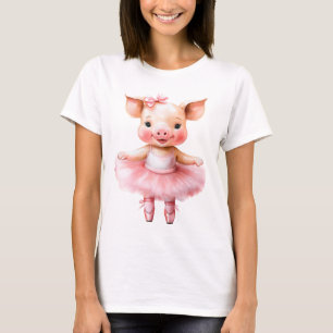 T-shirt Belle ballerine de cochon danse ballet