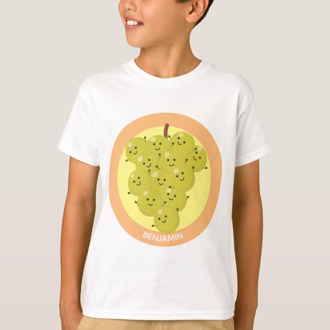 T-shirt Belle bande de raisins amusante illustration (Devant)