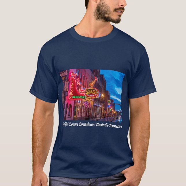 T-shirt Belle Basse Centre-Ville Nashville Tennessee (Devant)
