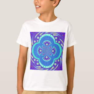 T-shirt Belle belle Afrique bleu Mandala Flora design