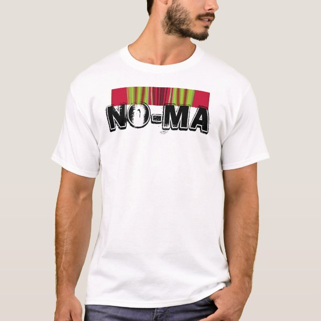 T-shirt Belle Belle Art Tribal Africain Rouge et Jaune (Devant)