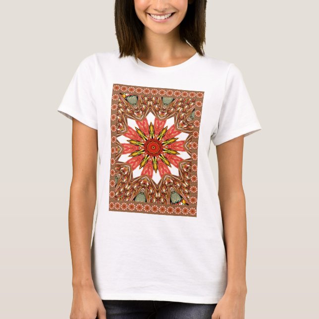 T-shirt Belle belle asiatique traditionnelle motif (Devant)