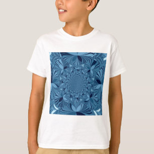 T-shirt Belle Belle Iridescente Blue Kaleidoscope Art